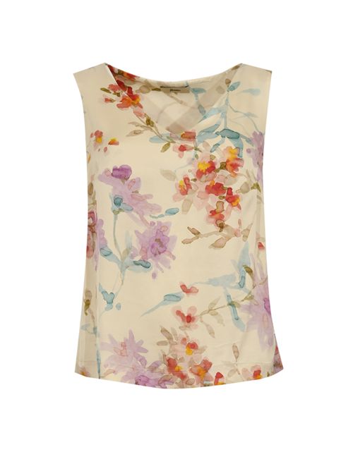 Blusa in viscosa con stampa floreale